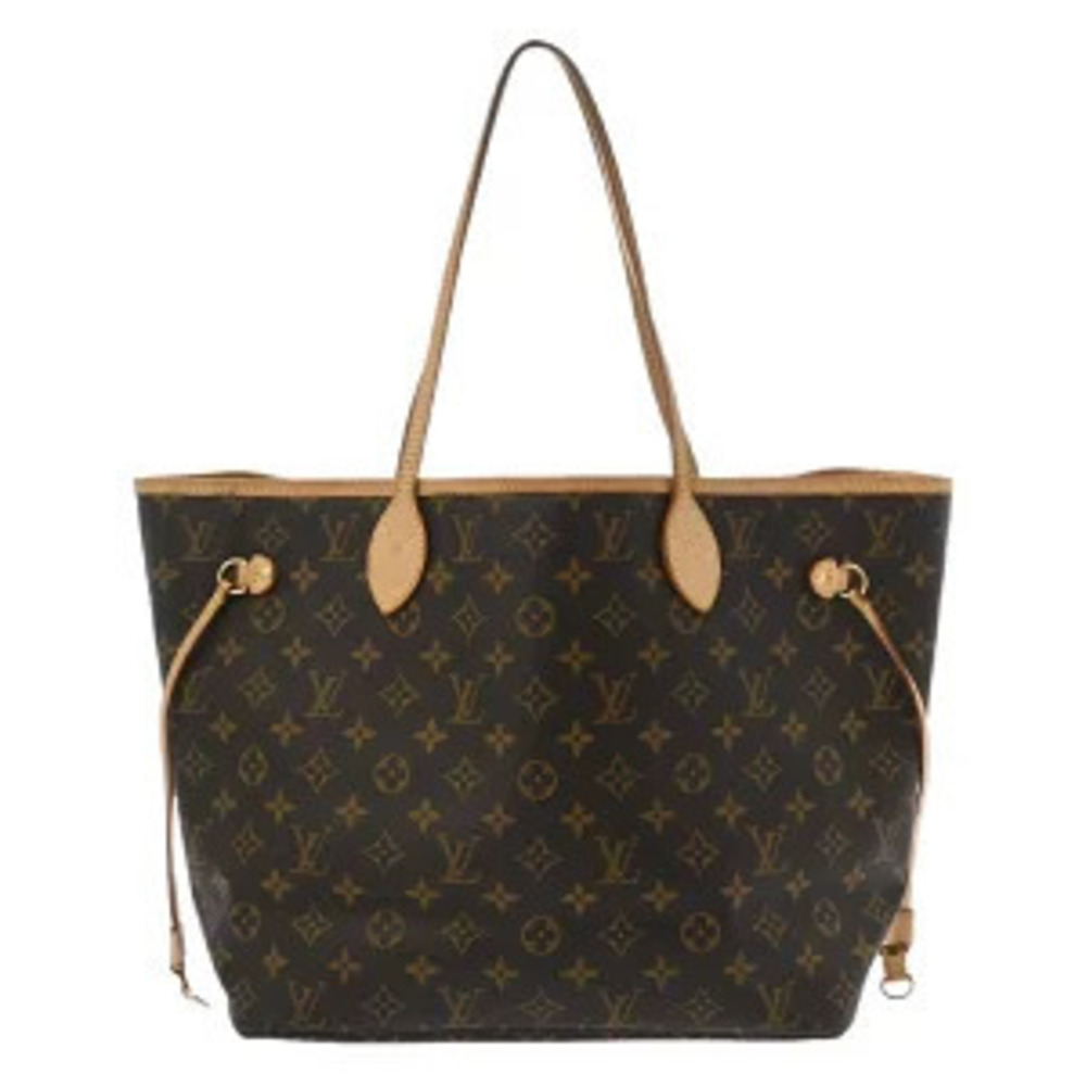 Louis Vuitton Monogram Neverfull Beige Cream Canvas Tote Bag